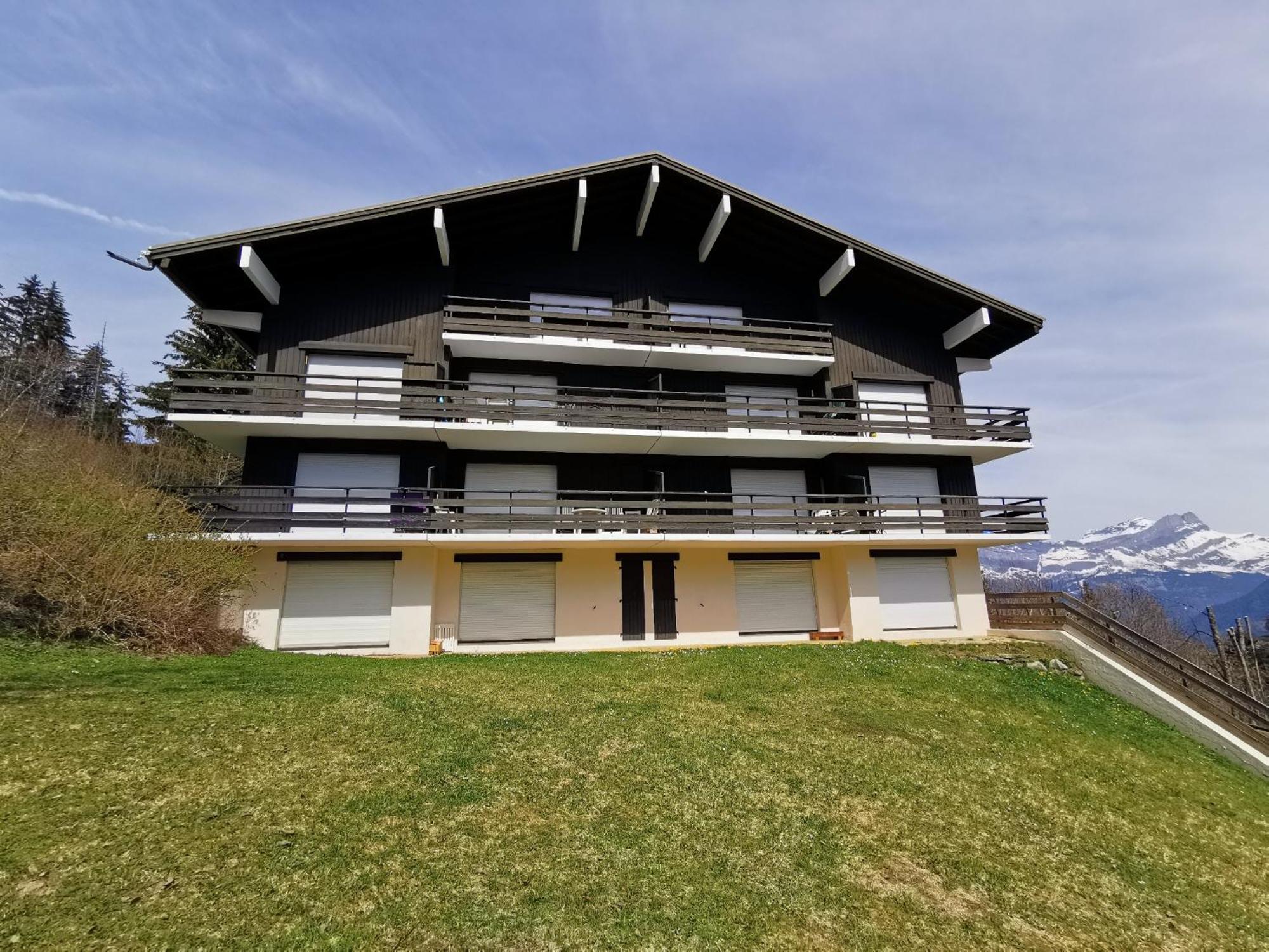 サン・ジェルヴェ・レ・バンDuo Des Alpages Vue Exceptionnelle Sur Le Mont Blcアパートメント エクステリア 写真